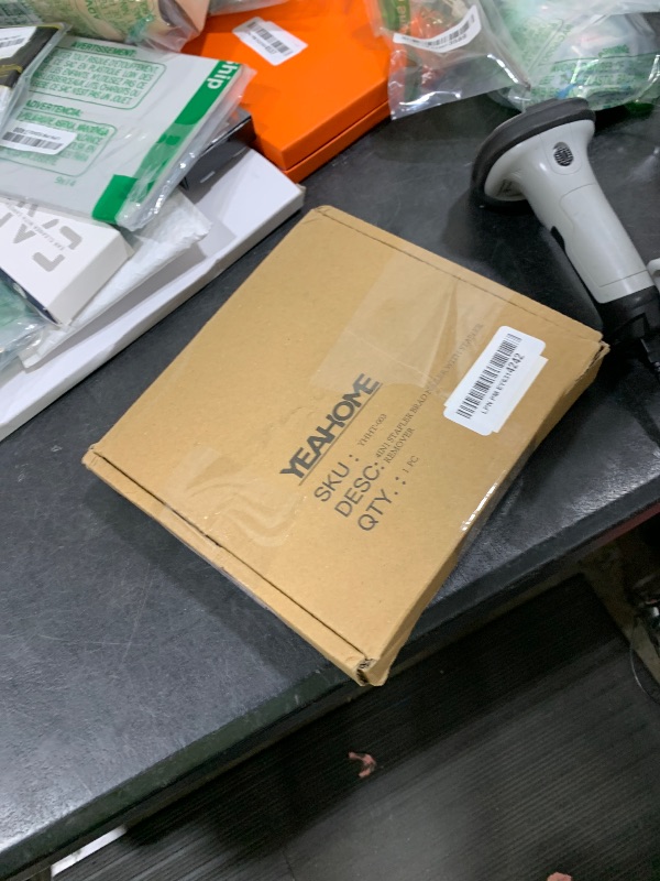 Photo 1 of Upholstery 4 in 1 Staple Gun Heavy Duty, with 6000 Staples, Remover, Gloves, Manual Brad Nailer Power Adjustment Stapler Gun for Wood, Upholstery, Carpentry, Decoration DIY Staple Gun