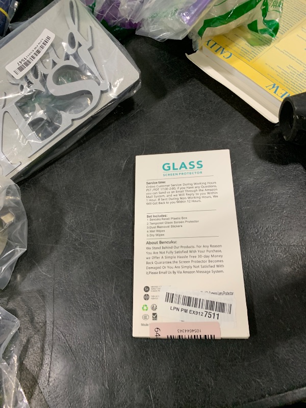 Photo 1 of Bencuku [2+2 Pack] Screen Protector for Google Pixel 7 with Camera Lens Protector, 9H Tempered Glass, Support Fingerprint Unlock, Anti Scratch, Bubble Free