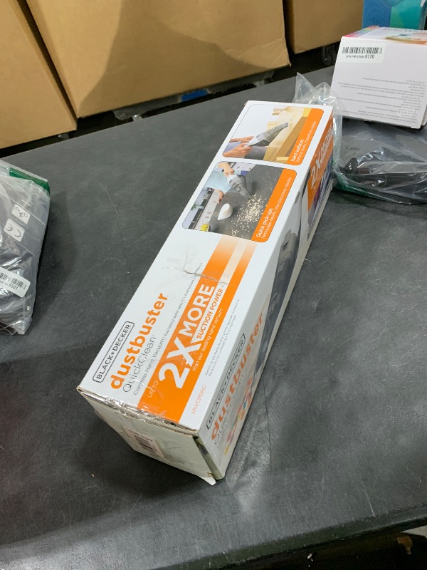 Photo 1 of BLACK+DECKER dustbuster QuickClean Cordless Handheld Vacuum, Car Vacuum Portable (HNVC215B10)
