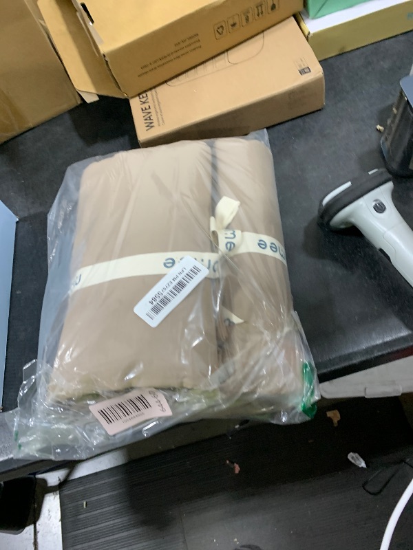 Photo 1 of MooMee Bedding Duvet Cover Set 100% Washed Cotton Linen Like Textured Breathable Durable Soft Comfy (Solid Mocha Brown, Full 80"x90")