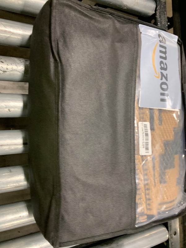 Photo 1 of SAND MINE Reversible Mats, Plastic Straw Rug, Modern Area Rug, Large Floor Mat and Rug for Outdoors, RV, Patio, Backyard, Deck, Picnic, Beach, Trailer, Camping, Black & Brown, 5' x 8'