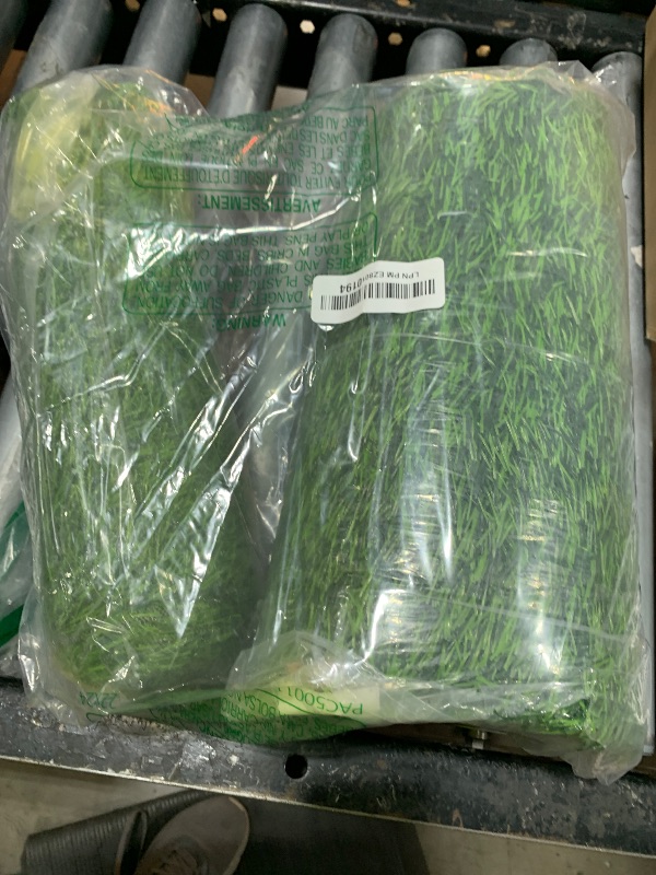 Photo 1 of Aneco 12 x 108 Inch Artificial Grass Table Runners Carpet Roll Synthetic Grass Table Runner Grass Tabletop Decoration for Spring Fall Summer Holiday, Baby Shower, Wedding, Birthday, Banquet