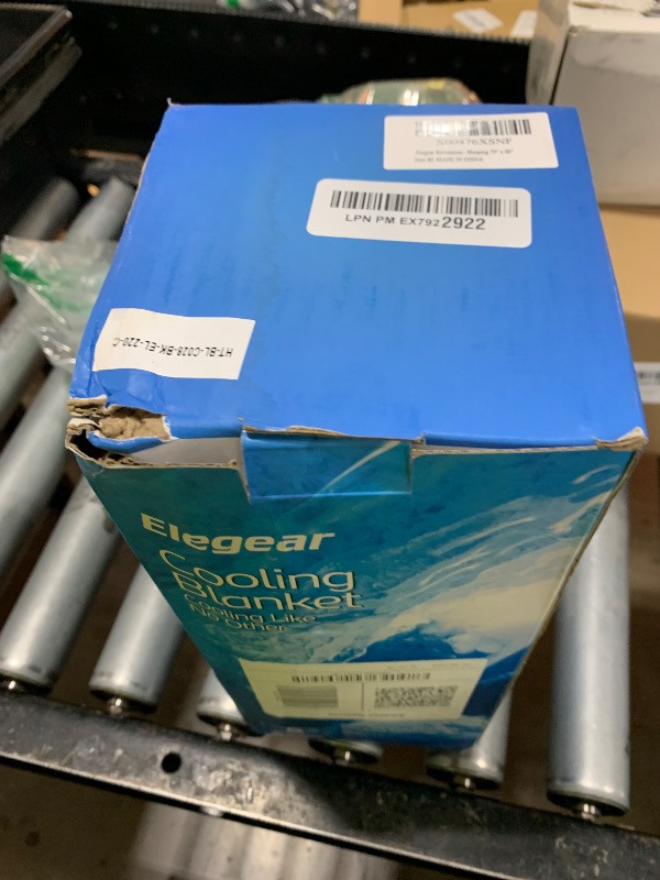 Photo 1 of Elegear Revolutionary Cooling Blanket Queen Absorbs Heat to Keep Body Cool for Night Sweats, Arc-Chill3.0 Cool Fiber Q-Max>0.5 for Hot Sleepers, Lightweight Summer Cold Blankets for Sleeping 79" x 86"