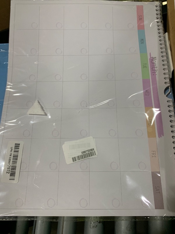 Photo 1 of Blank Monthly Weekly Wall Calendar, Undated Monthly Planner Note Pad for Organizing Home Office 14.5"x 11.5"