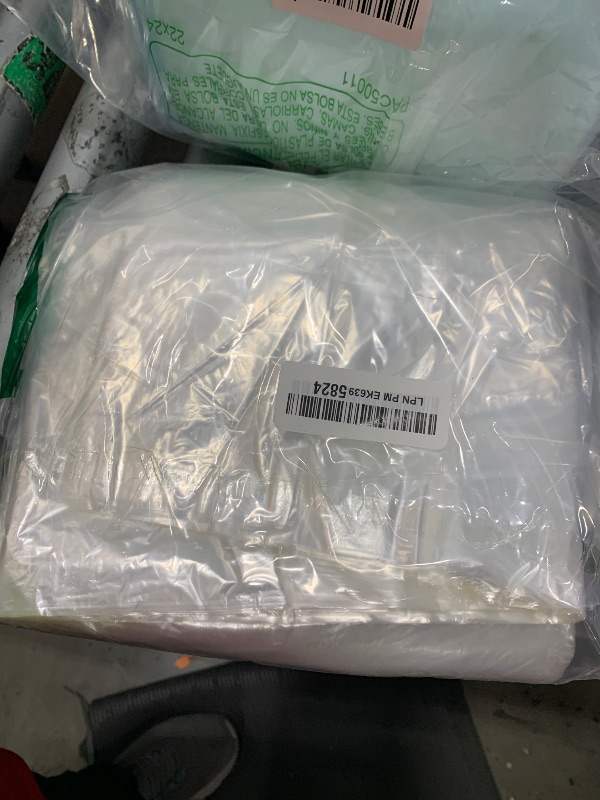 Photo 1 of 100 Pack Clear Garment Bags for Clothes, Gretchin,(Set of 100, 60x90cm), Plastic Garment Bags Dry Cleaner Bags Plastic Clear Dry Cleaning Bags for Hanging Clothes Storage