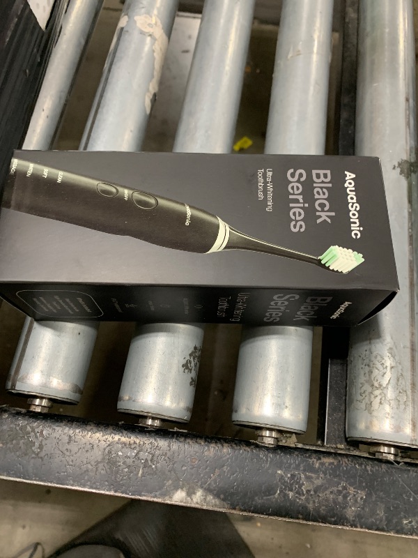 Photo 1 of Aquasonic Black Series Ultra Whitening Toothbrush – ADA Accepted Electric Toothbrush- 8 Brush Heads & Travel Case – 40,000 VPM Electric Motor & Wireless Charging - 4 Modes w Smart Timer