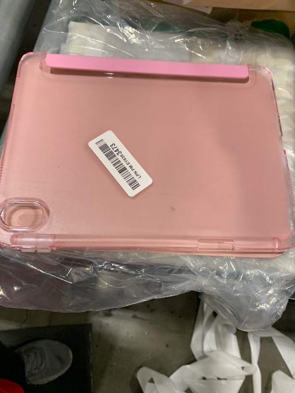 Photo 1 of MoKo for iPad (A16) 11th Generation Case 11 Inch 2025, iPad 10th Generation Case 10.9 Inch 2022 with Pencil Holder, Slim Light Trifold Protective Cover with Hard PC Translucent Back Shell, Pink