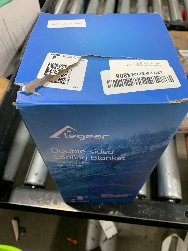 Photo 1 of Elegear Revolutionary Cooling Blanket King, Absorbs Heat to Keep Body Cool for Night Sweats, Double Sided Arc-Chill 3.0 Cool Fiber Q-Max>0.5, Lightweight Summer Cold Blankets Sleeping 90“ x 108”