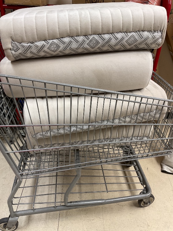 Photo 1 of SEE PICTURES………Sweet Home Stores Escalade 87" Convertible Sofabed with Storage, Firm, Fabric, 3 Seater, Upholstered Sleeper Sofa Couch, Futon for Living Room, Beige