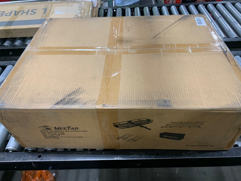 Photo 1 of MeeFar Folding Hitch Mount Cargo Carrier Basket 60" X 20" X 6"+Waterproof Cargo Bag 16 Cubic Feet(58" 19" 24"),Hauling Weight Capacity of 500 Lbs and A Folding Arm.with Hitch Stabilizer,Net and Straps