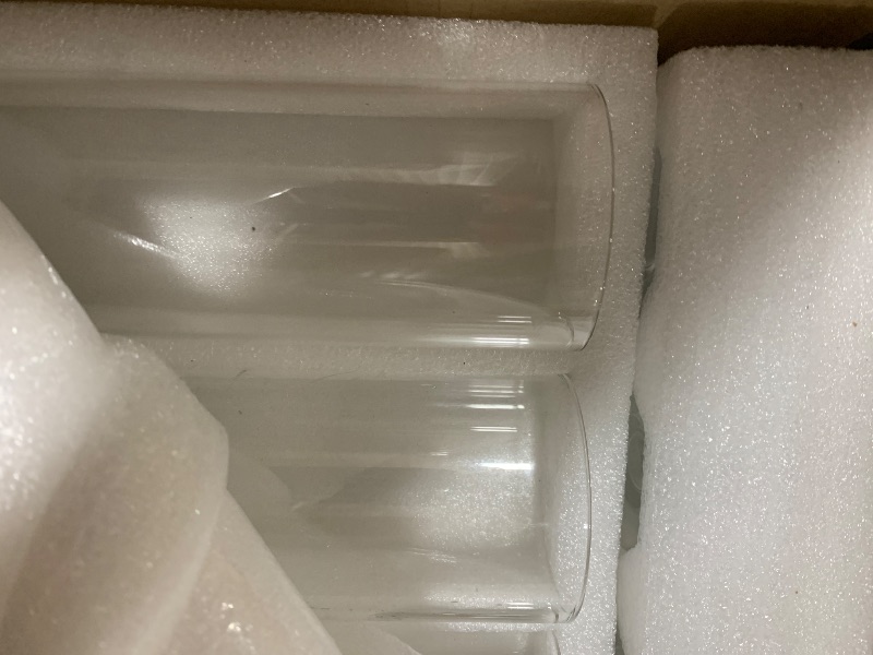 Photo 1 of Teenyyou 12 Set Glass Hurricane Candle Holders 12.6" Open Ended Glass Candleholder Tube Shape Bottomless and 2.2" Taper Clear Candlestick Holders for Wedding Party Table Centerpiece (Clear)