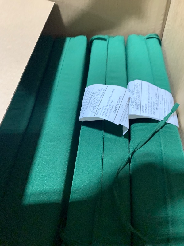 Photo 1 of Basic Beyond Outdoor Chair Cushions Set of 6, Square Corner Outdoor Cushions for Patio Furniture, Water Resistant Patio Chair Cushions with 2 Ties, 18.5x16x3, Forest Green
