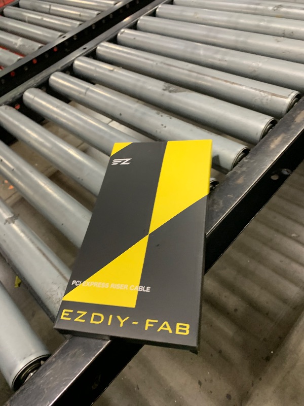 Photo 1 of EZDIY-FAB PCIe 5.0 X16 Riser Cable,128GB/s Bandwidth, for RTX 50/40 & RX 9000/7000 GPUs, PCIe Extension Card, Backward Compatible with PCIe 4.0/3.0,Vertical GPU MountRight Angle-20cm,Black