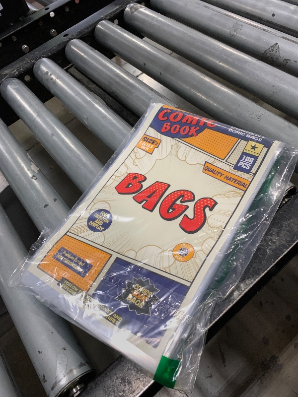 Photo 1 of 100 Count Comic Book Bags, Current Size Comic Bags 7.2 X 10.5 inch Transparent Acid-Free and Reusable Comic Book Sleeves for Regular Comics