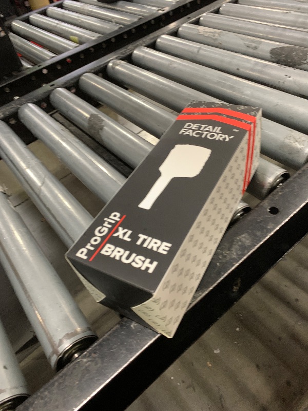 Photo 1 of Detail Factory - ProGrip XL Tire Brush - Ergonomic ProGrip Handle - Stiff Synthetic Bristles to Cut Through Grime - Grey and Black