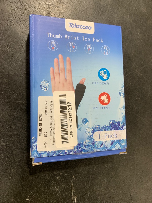 Photo 1 of Tolaccea Thumb Wrist Ice Pack for Pain Relief, Soft Gel Cold Pack for Hot & Cold Therapy, Reusable for Injuries,Arthritis,Tendonitis,Carpal Tunnel,Swelling & Bruises - for Either Wrist