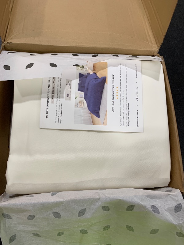 Photo 1 of Bambaw King Sheet Set 6pcs – 100% Viscose Derived from Bamboo Sheets King Deep Pocket, Fits Up to 16'' with Elastic Corner Straps, King Cooling Sheets, Hotel Luxury Bed Sheets Set (Ivory)