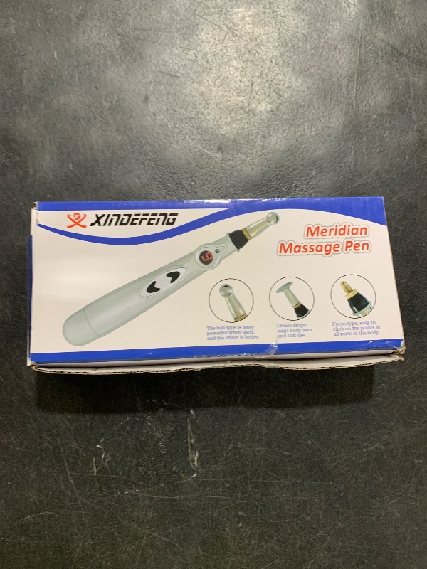 Photo 1 of UYGHHK 3-in-1 Massage Acupuncture Pen, Electronic Pain Relief Therapy, Meridian Energy Massager Pen Self Massage Tools Muscle Healing with Massaging Gel