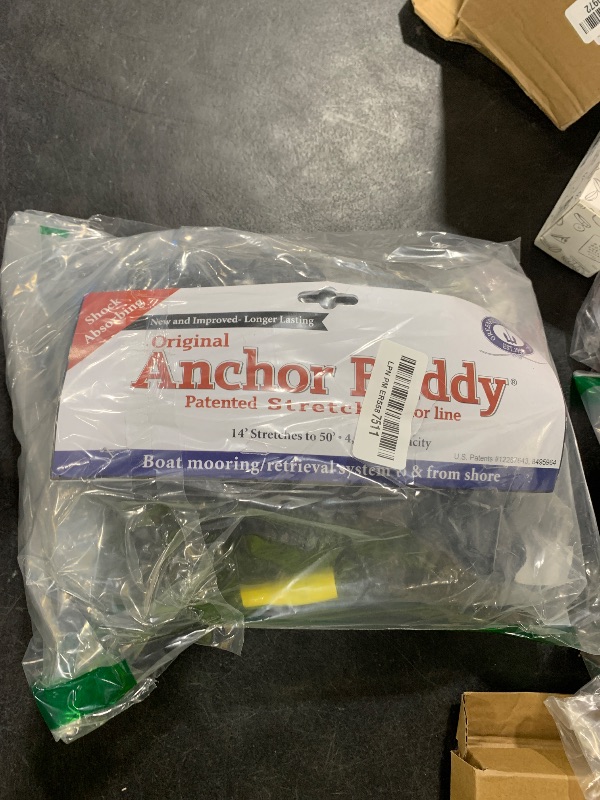 Photo 1 of Greenfield Anchor Buddy, The Original Bungee Anchor Line for Boats. 14ft to 50ft Stretch. Elastic Anchor Rope, Bungee Anchor Line.