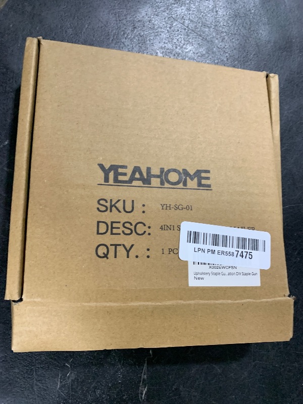Photo 1 of Upholstery Staple Gun Heavy Duty, YEAHOME 4-in-1 Stapler Gun with 4000 Staples, Manual Brad Nailer Power Adjustment Stapler Gun for Wood, Crafts, Carpentry, Decoration DIY