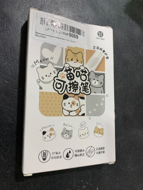 Photo 1 of MOZXIRZ 4 Pcs Cute Cat Erasable Pens Retractable Pens Erasable Gel Ink Pens Cartoon Pens 0.5mm Point Black Ink Pen Kawaii Writing Pen Office School Pens Women Girls Boys Pens (Cat-Black Ink)