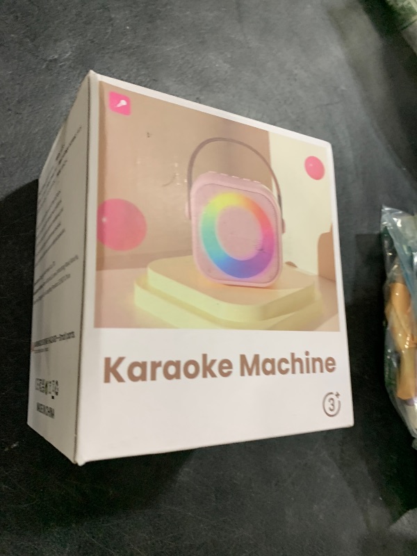 Photo 1 of Mini Karaoke Machine for Kids Adults: Portable Bluetooth Karaoke Speaker with 2 Wireless Microphones, Karaoke Gifts for Girls Boys Ages 4-12+ Years Old Christmas Birthday Home Party(Navy Blue)