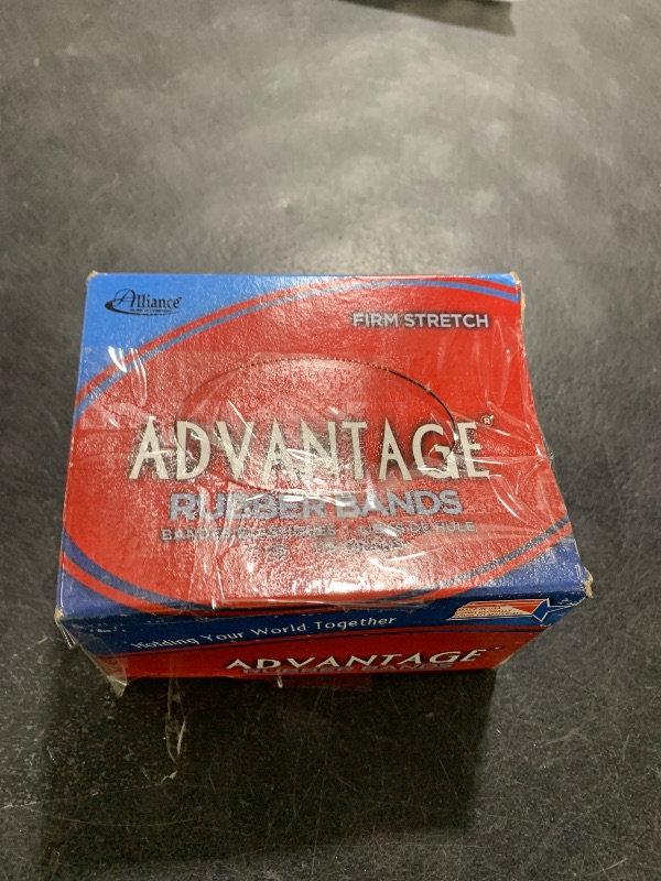 Photo 1 of Alliance Rubber 26109 Advantage Rubber Bands Size #10, 1/4 lb Box Contains Approx. 925 Bands (1 1/4" x 1/16", Natural Crepe)