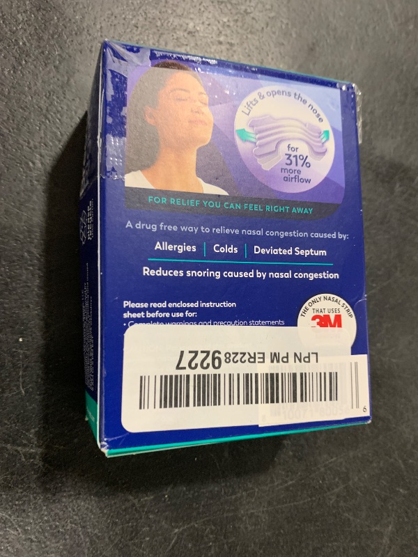 Photo 1 of Breathe Right Nasal Strips | Extra Strength | Clear | For Sensitive Skin I Drug-Free Snoring Solution & Nasal Congestion Relief Caused by Colds & Allergies | 44 Count (Packaging May Vary)