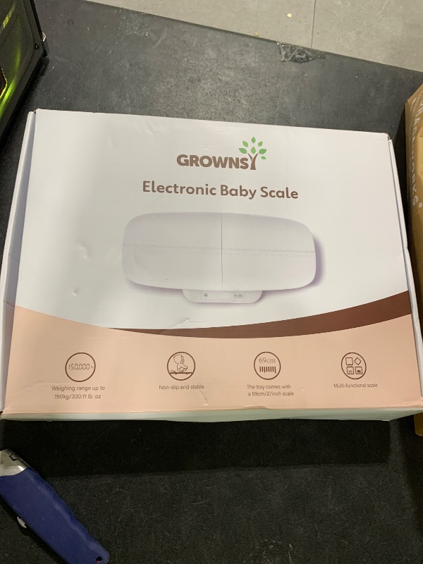 Photo 1 of Baby Scale, Multifunctional Baby Weight Scale, Pet Scale for Puppy, Cat, Adult Scale Up to 330lbs, Accurate Digital Scale with Hold Function, 27-inch Height Measurement, 5 Units, LED Screen