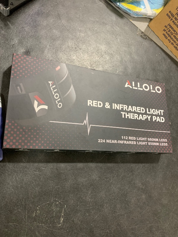 Photo 1 of ALLOLO Red Light Therapy for Body, 16.7"*7.9" 660nm&850nm Infrared Red Light Therapy Belt with Pulse for Back Waist Muscle Pain Relief, 3-in-1 LED Bead with Controller Timer Gift for Women Men