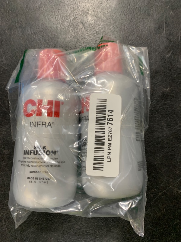 Photo 1 of CHI Infra Silk Infusion, Leave-In Reconstructing Treatment To Strengthen & Protect All Hair Types, Alcohol-Free, 12 Oz, Pack of 2