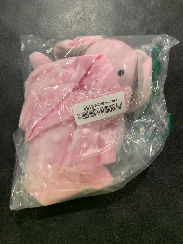 Photo 1 of Pro Goleem Baby Girl Gifts Elephant Security Blanket with Stuffed Animal Snuggle Toy Lovey Soft Lovie Baby Registry Search for Infant and Toddler Pink 16 Inch