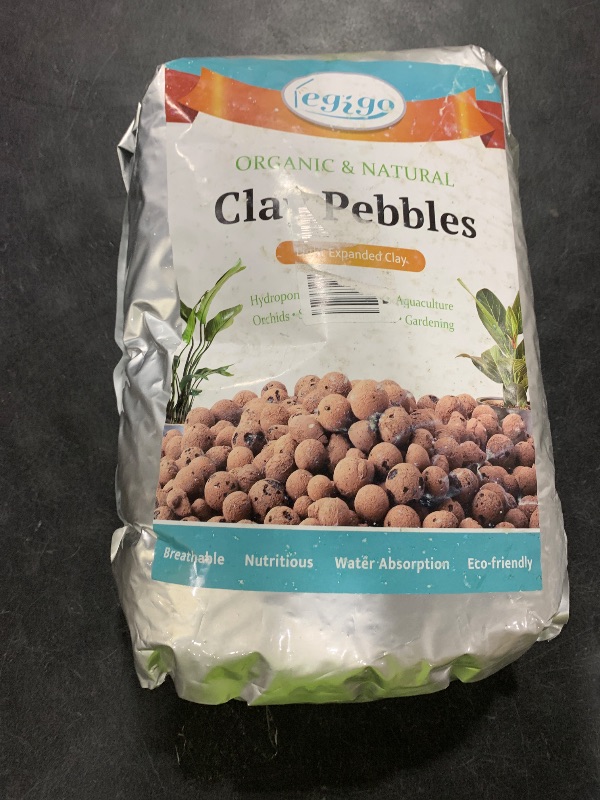 Photo 1 of Legigo 10 LB Organic Leca Clay Pebbles for Plants, 4mm-16mm 100% Natural Leca Balls for Indoor Plants, Hydroton Clay Pebbles for Plants Hydroponic Aquaponics Growing Orchid Drainage Terrarium