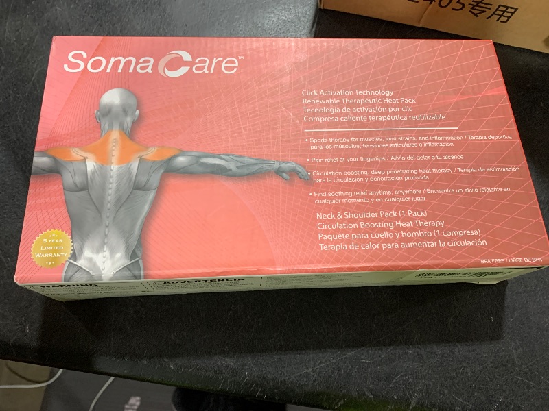 Photo 1 of SomaCare Sport & Back Hot Pack - Pain Relief, Reusable for Neck, Shoulders & Joint Pain, Ease to Use, Click to Activate, Advanced Hot Therapy - Muscle Recovery, for Knee, Cramps, Post & Pre Workout