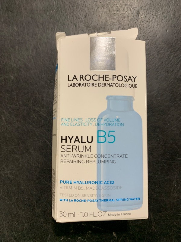 Photo 1 of La Roche-Posay Hyalu B5 Pure Hyaluronic Acid Serum for Face, Vitamin B5 + Hyaluronic Acid + Madecassoside, Hydrating Serum Visibly Plumps Skin, Sensitive Skin Safe, Anti Aging, Oil-Free
