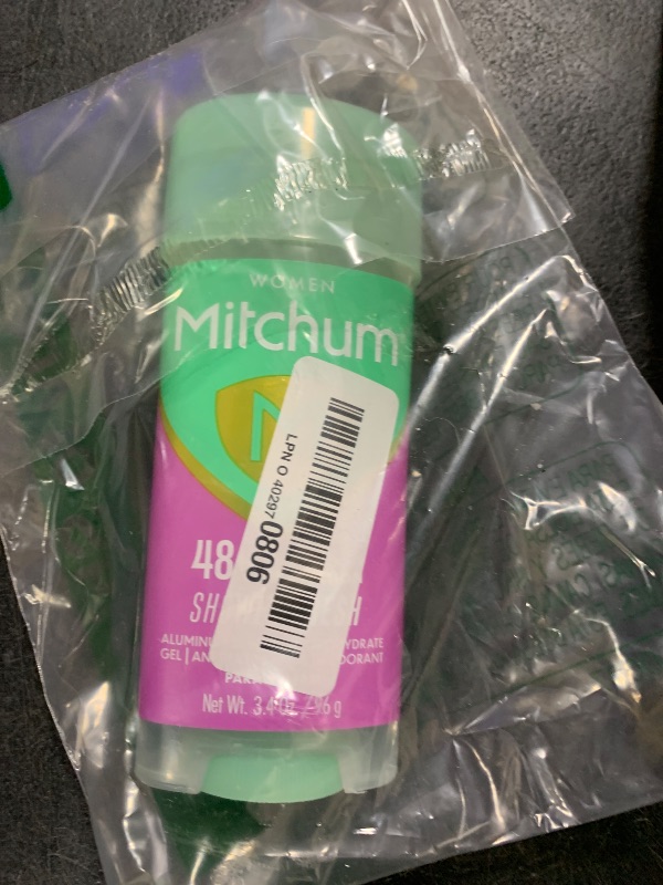 Photo 1 of Mitchum Women’s Antiperspirant Deodorant Gel Stick, Shower Fresh Scent, 48HR Sweat & Odor Protection, Triple Odor Defense, Alcohol-Free, 3.4 oz (Pack of 2)