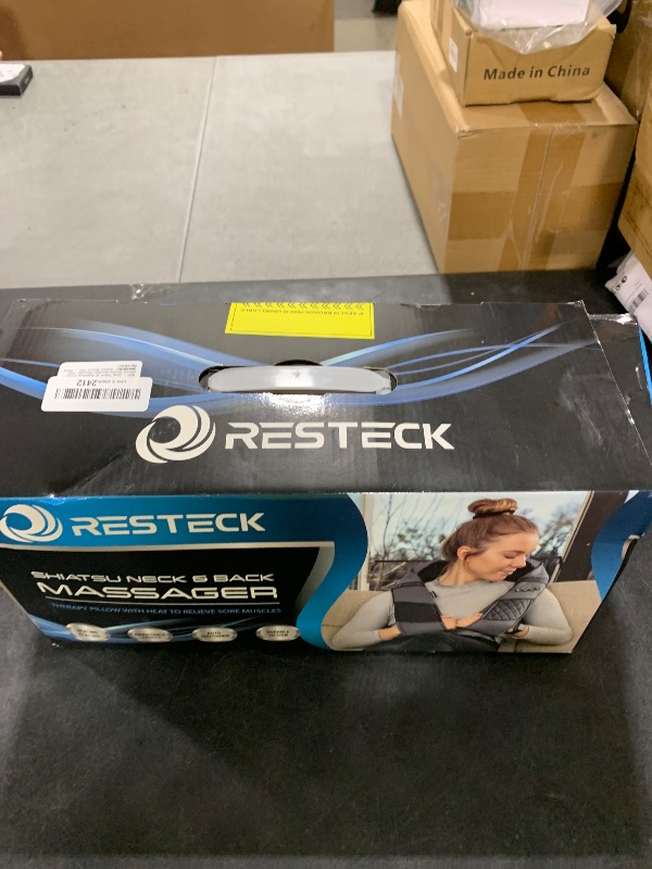 Photo 1 of RESTECK Massagers for Neck and Back with Heat - Deep Tissue 3D Kneading Pillow, Electric Shiatsu Shoulder Massage, Foot, Legs,Body - Relieve Muscle Pain - Office, Home & Car