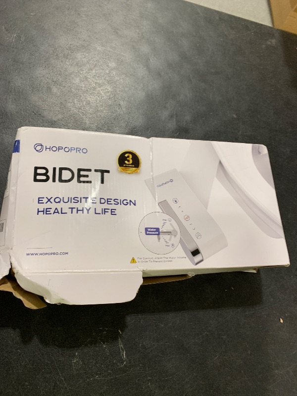 Photo 1 of HOPOPRO Bidet Attachment for Toilet, Non-Electric Bidet Ultra-Slim Dual Nozzle (Feminine/Rear Wash), Cold Water Bidets Sprayer for Existing Toilets with Adjustable Pressure Control 1-Min Install