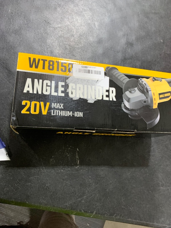 Photo 1 of Angle Grinder Brushless fit DEWALT 20V Battery (No Battery), 6 Variable Speed Power Grinder 4-1/2", Cordless Angle Grinder Power Tools For Cutting Grinding Polishing (Tool Only)