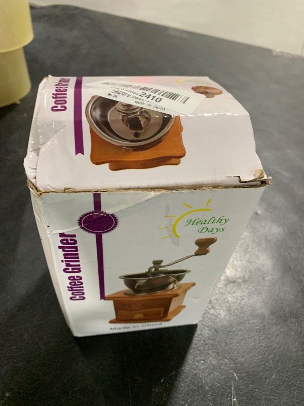 Photo 1 of Coffee Mill Grinder - Manual Coffee Grinder with Adjustable Gear Setting and Ceramic Conical Burr,Hand Mill Grinder for Home Use and Travel