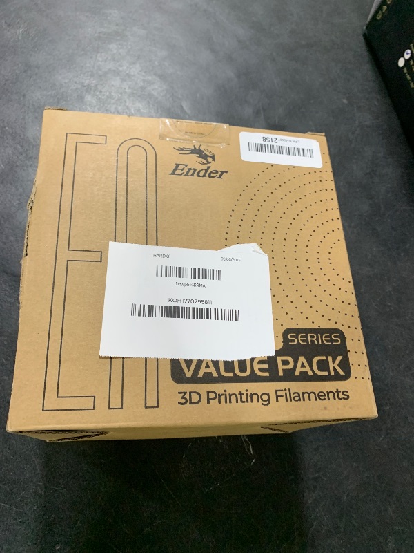 Photo 1 of Creality 3D Printer Filament, PLA Filament 1.75mm Bundle for 3D Printing, Ender PLA Filament 3D Printers, No-Tangling, Strong Bonding & Overhang Performance, Accuracy +/- 0.02mm (Black & Grey 2-Pack)