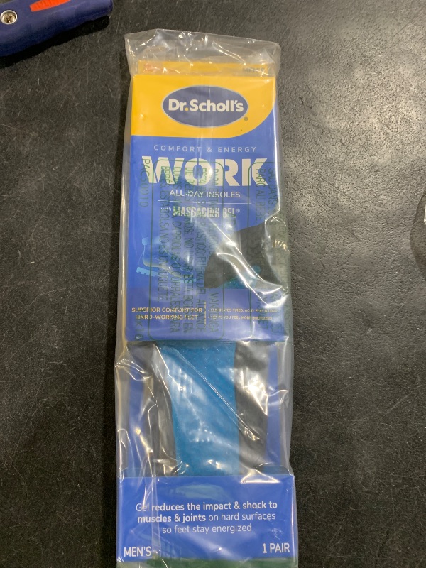 Photo 1 of Dr. Scholl's Work All-Day Superior Comfort Insoles (with) Massaging Gel, Men, 1 Pair, Trim to Fit