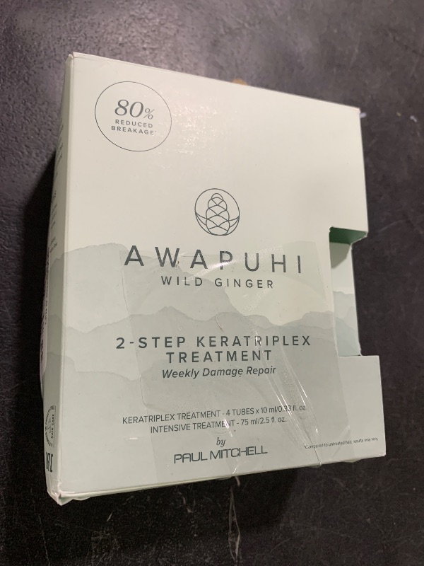 Photo 1 of Awapuhi Wild Ginger by Paul Mitchell KeraTriplex Treatment (4-Pack), Ideal For Dry, Damaged + Color-Treated Hair