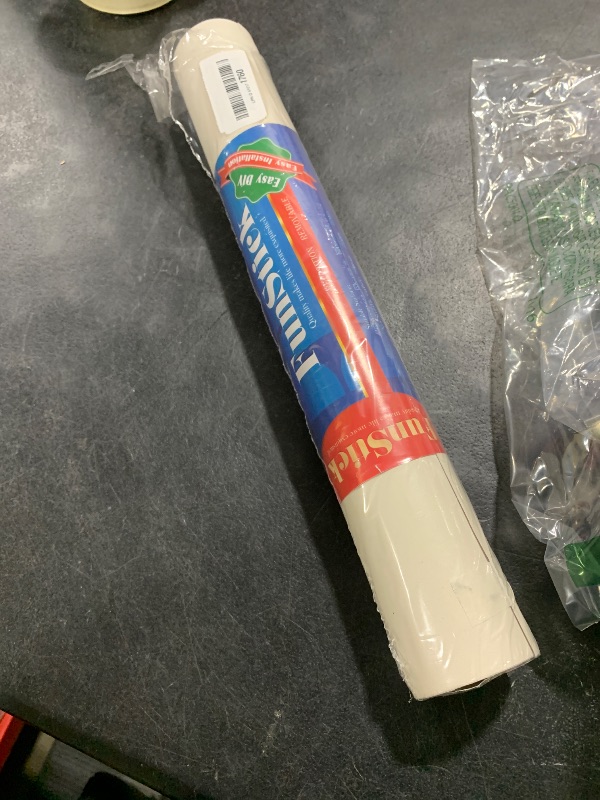 Photo 1 of FunStick 15.8"x240" Off White Contact Paper Peel and Stick Countertops Waterproof Matte White Wallpaper Self Adhesive White Vinyl Wall Paper Roll White Removable Wallpaper for Cabinets Room Walls Desk