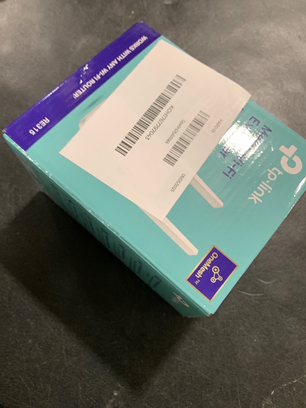 Photo 1 of TP-Link AC1200 WiFi Extender, 2025 Wirecutter Best WiFi Extender, 1.2Gbps Home Signal Booster, Dual Band 5GHz/2.4GHz, Up to 1600 Sq.ft and 32 Devices, EasyMesh Compatible, One Ethernet Port (RE315)