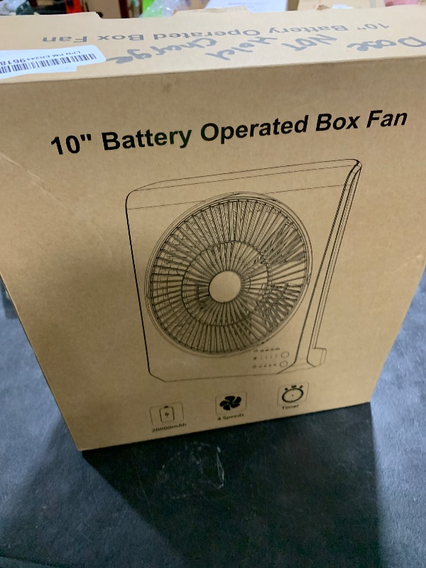 Photo 1 of ASKPULION Portable Camping Fan Rechargeable, 20000mAh Battery Operated Fan 55 Hrs Max Cooling, 210° Pivot, Cordless Table Fan with 4 speeds & 8HRS Timer for Travel Emergency Power Outage Home Office
