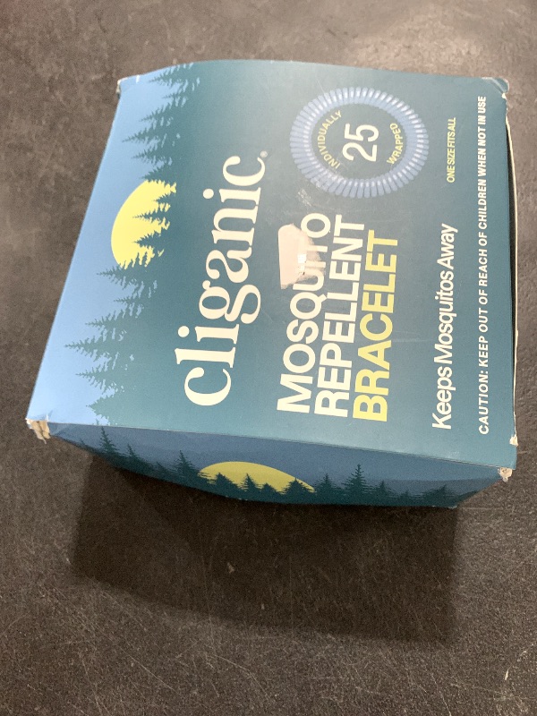 Photo 1 of Cliganic 25 Pack Mosquito Repellent Bracelets for Adults & Kids - Natural DEET-Free Bands, Individually Wrapped