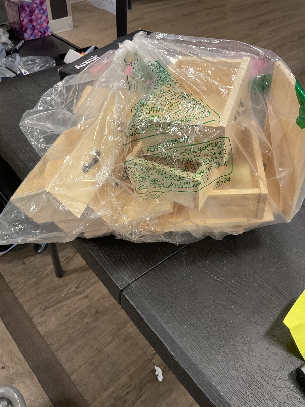 Photo 1 of 2 Pack Wooden box with 3 Mini Drawers for Jewellery,Unfinished Wood Surface Box, Small Wooden Organizer Storage Box for Arts Crafts DIY Project