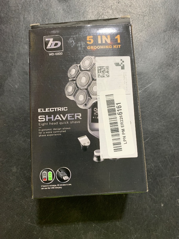Photo 1 of Head Shavers for Bald Men, Electric Detachable Head Shaver for Male, Waterproof Wet Dry Body Bald Head Shaver, Rechargable Rotary Shavers/Razor for Husband Father