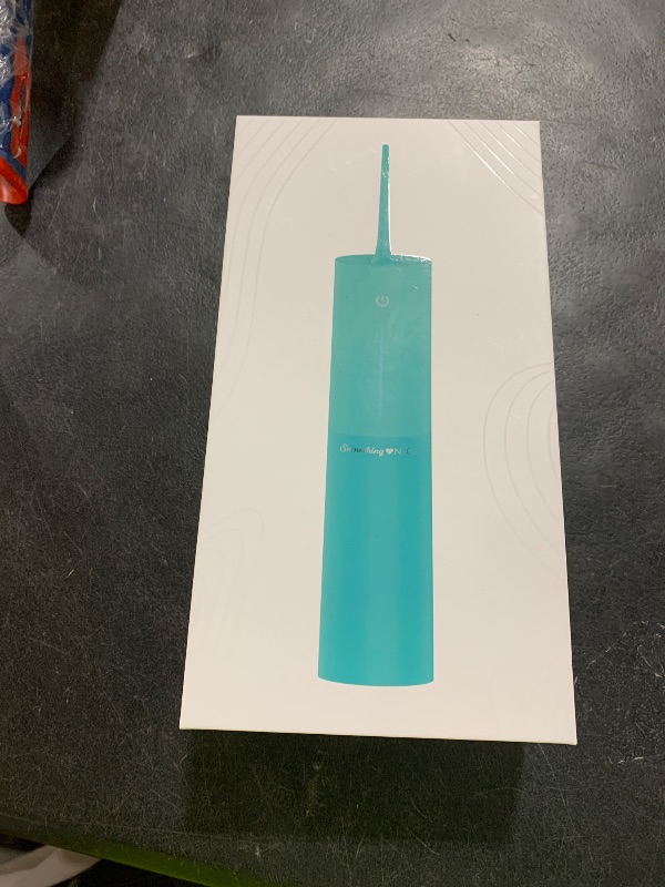 Photo 1 of SOMETHING NICE AquaClean Duo Water Flosser - Portable, Waterproof, Includes Nozzles, Magnetic Charger, & Travel Bag | Dentist Designed Cordless Flosser for Teeth Cleaning Ideal for Braces (Teal)